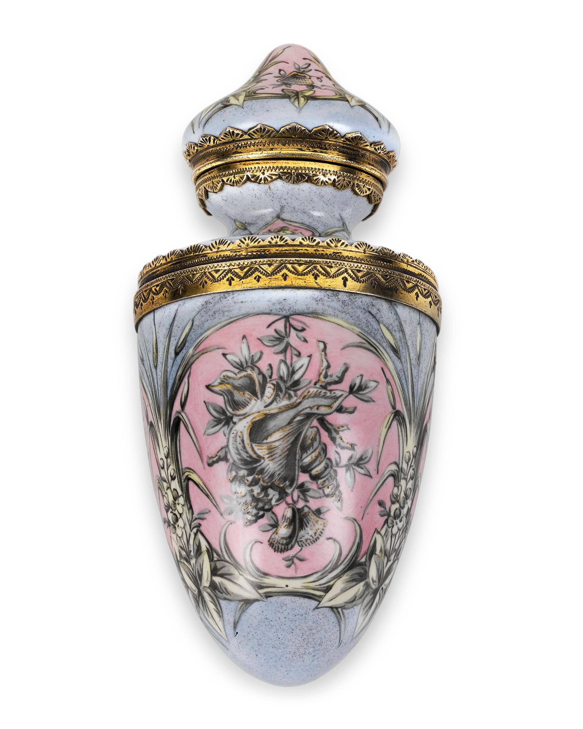 Neoclassical French Enamel Perfume Bottle