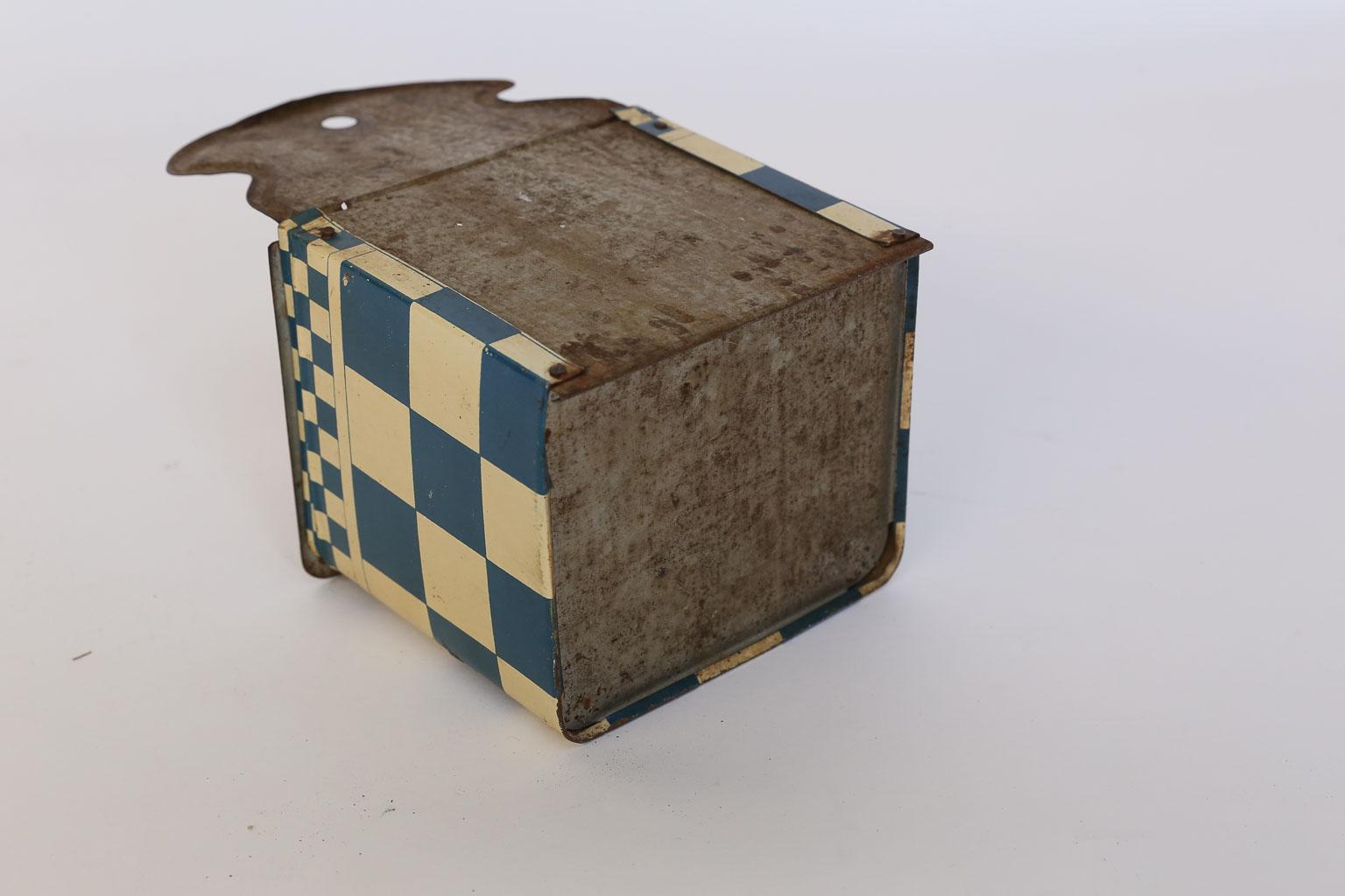 Metal French Enamel Salt Cellar
