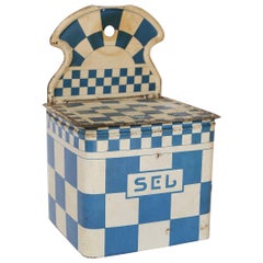 French Enamel Salt Cellar