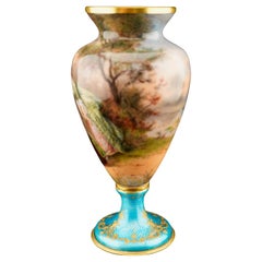 French Enamel Vase