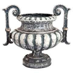 French, Enameled Garden Urn, circa 1880