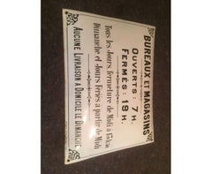 Französisches emailliertes Blech-Werbeschild