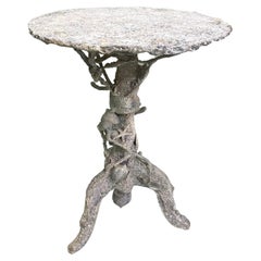 French Encrusted Shell Grotto Side Table by Serge Roche for Maison Jansen, 1940