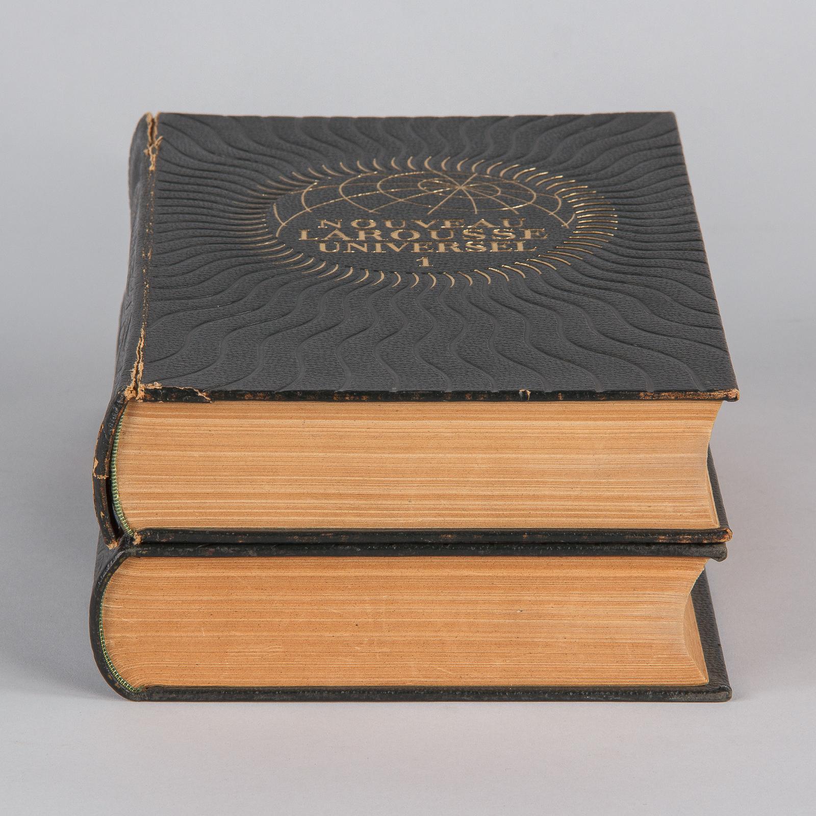 French Encyclopedia, Two Volumes Nouveau Larousse Universel, 1948 5