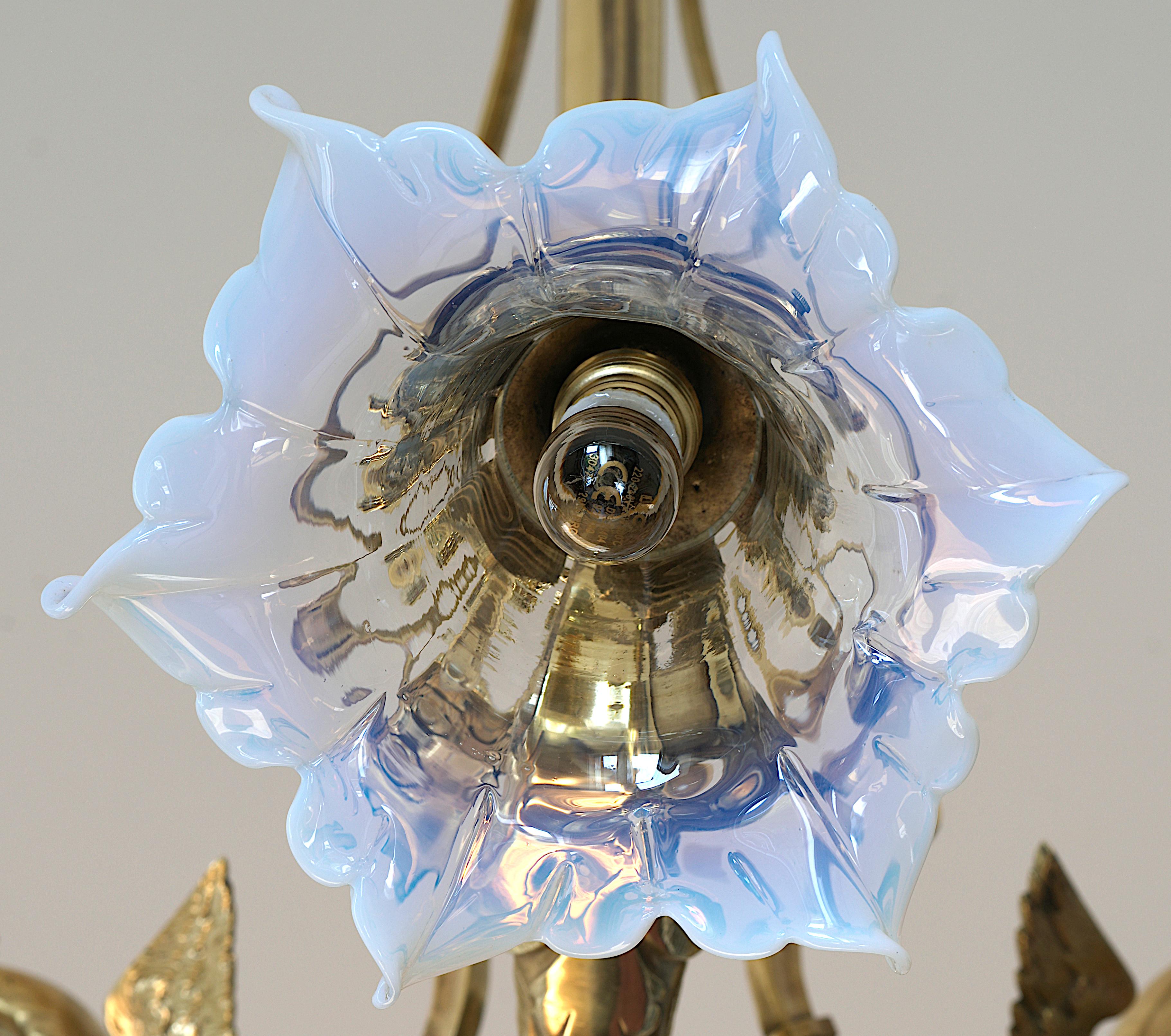 Lustre à dragon en bronze de la fin du XIXe siècle, 1880-1890 en vente 2