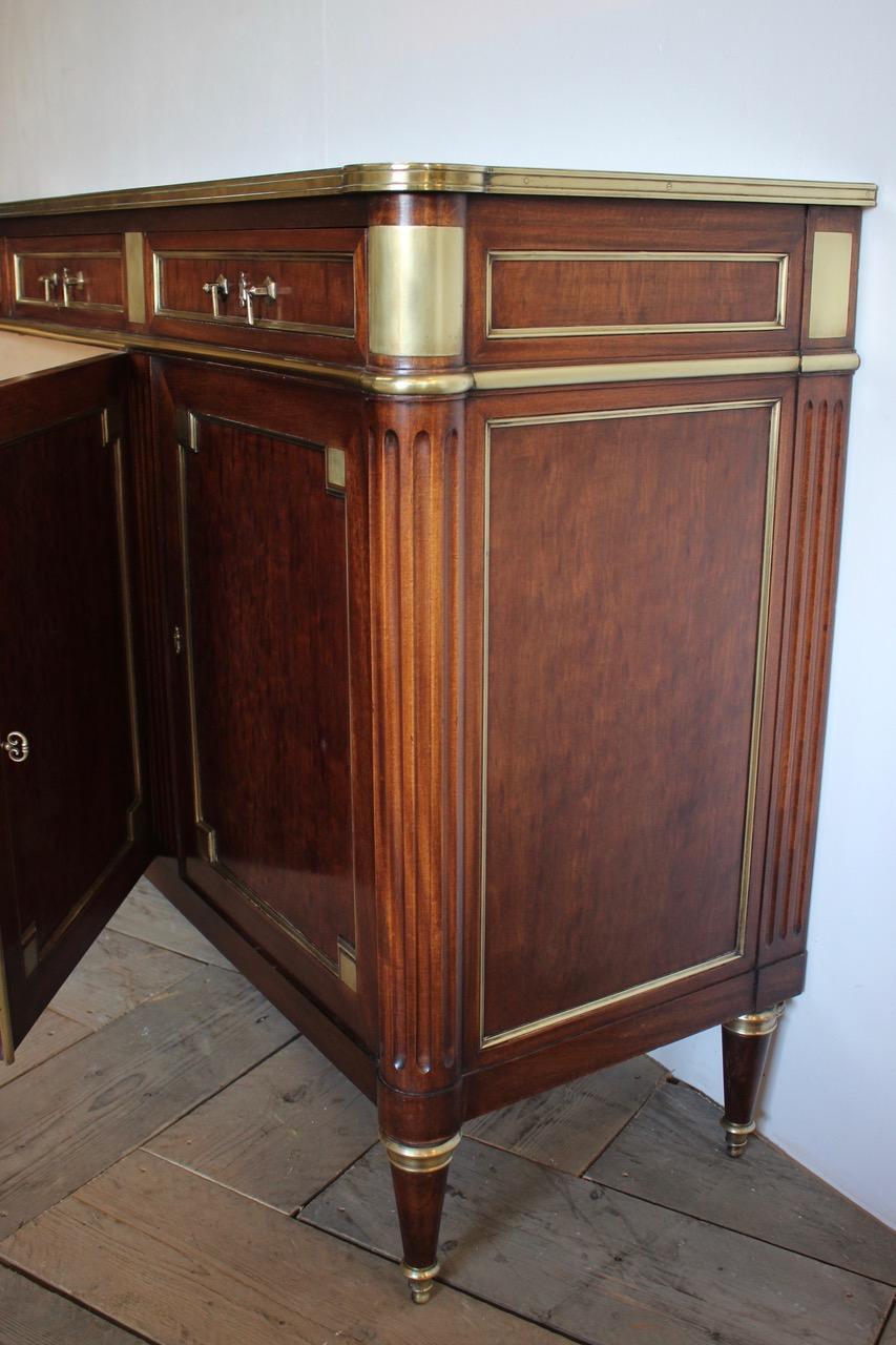 Mahogany French Enfilade in the Louis XVI Taste, circa 1940s-1950s