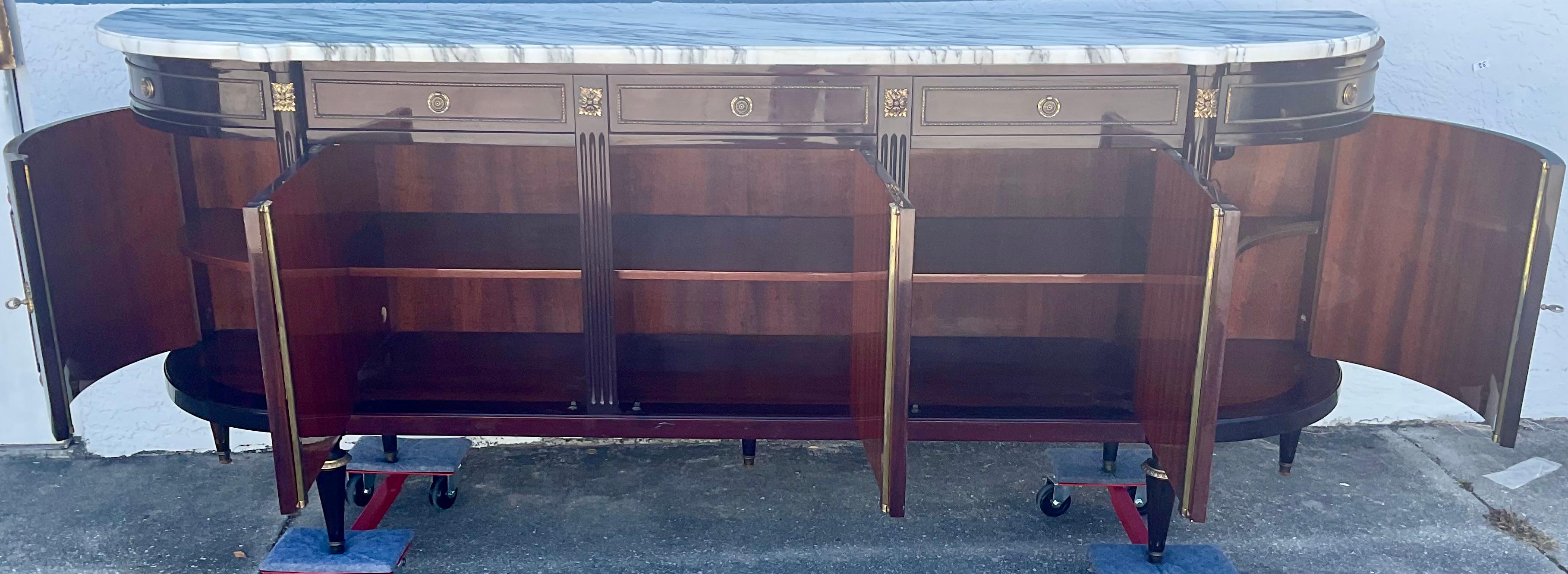 French Enfilade Louis XVI Style With Marble Top 7