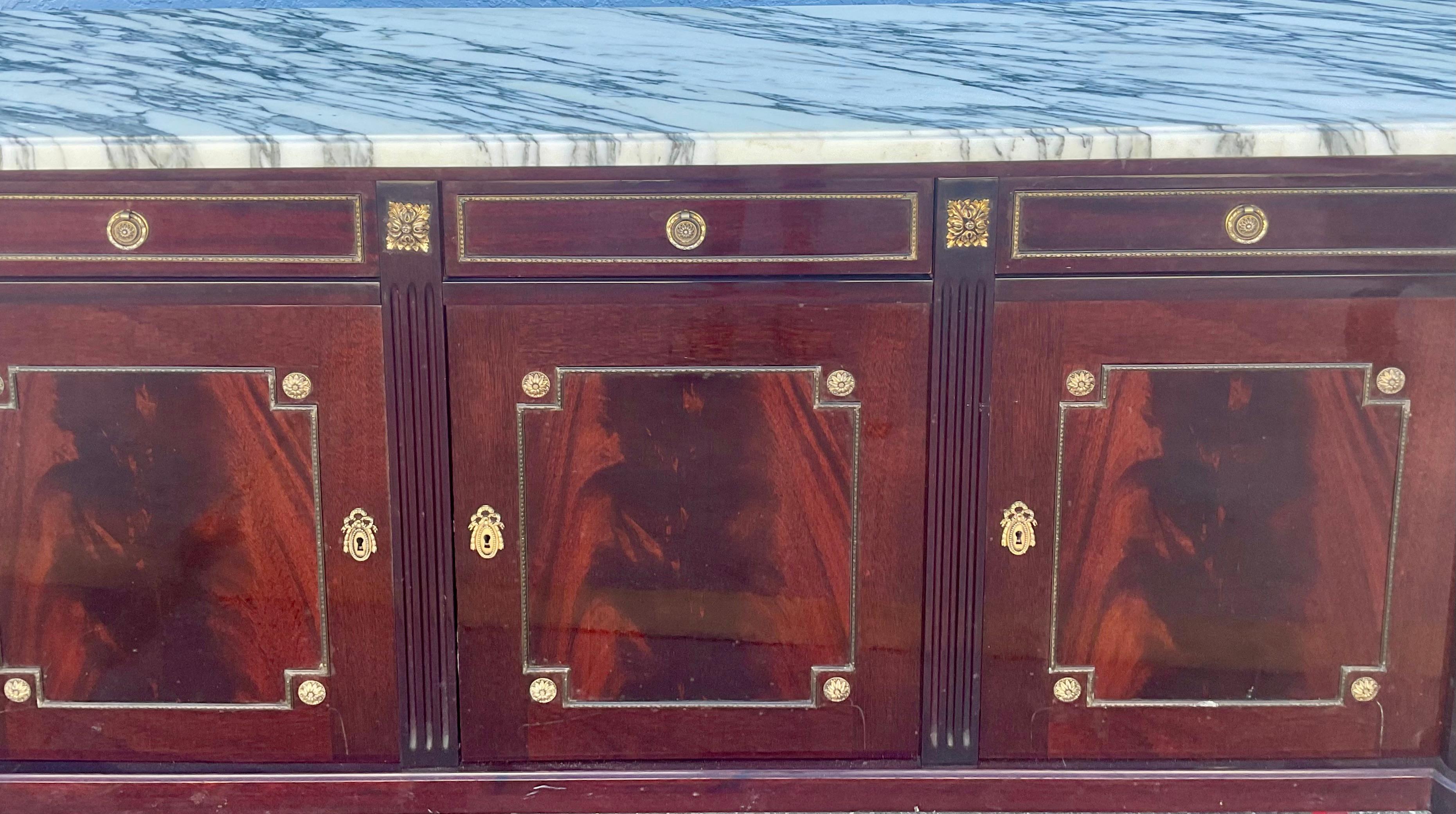 French Enfilade Louis XVI Style With Marble Top 8