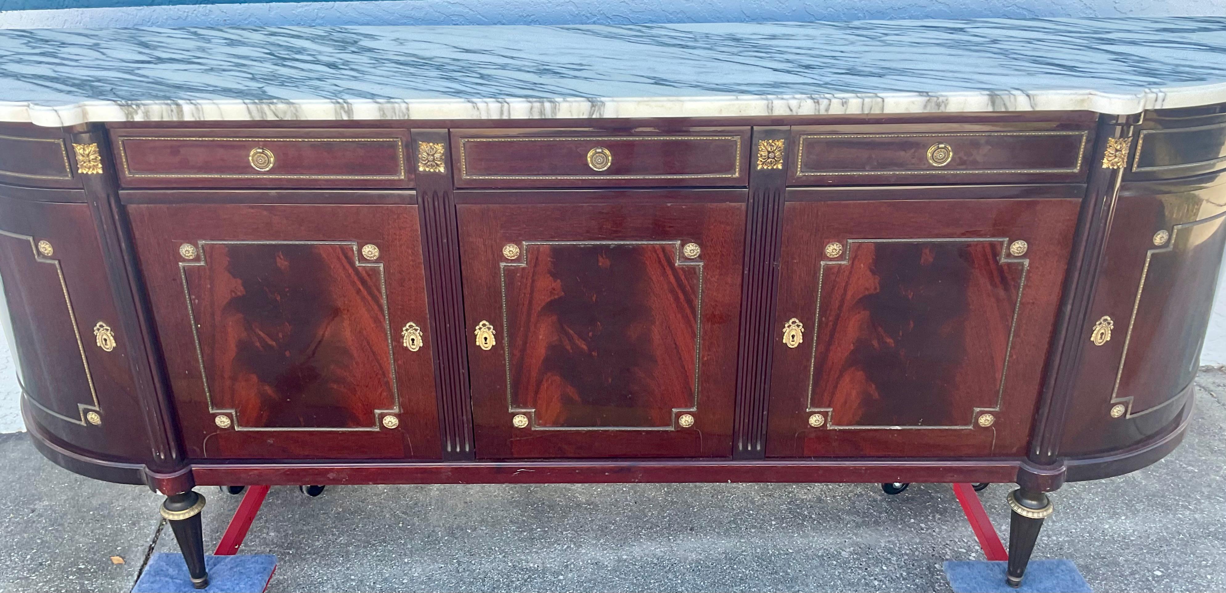 French Enfilade Louis XVI Style With Marble Top 9