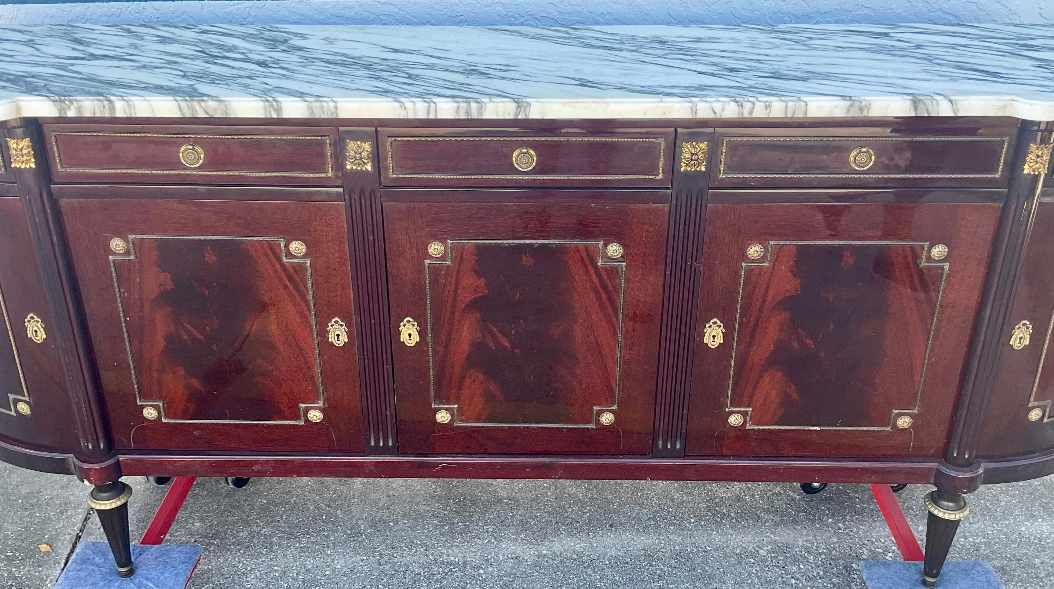 French Enfilade Louis XVI Style With Marble Top 10