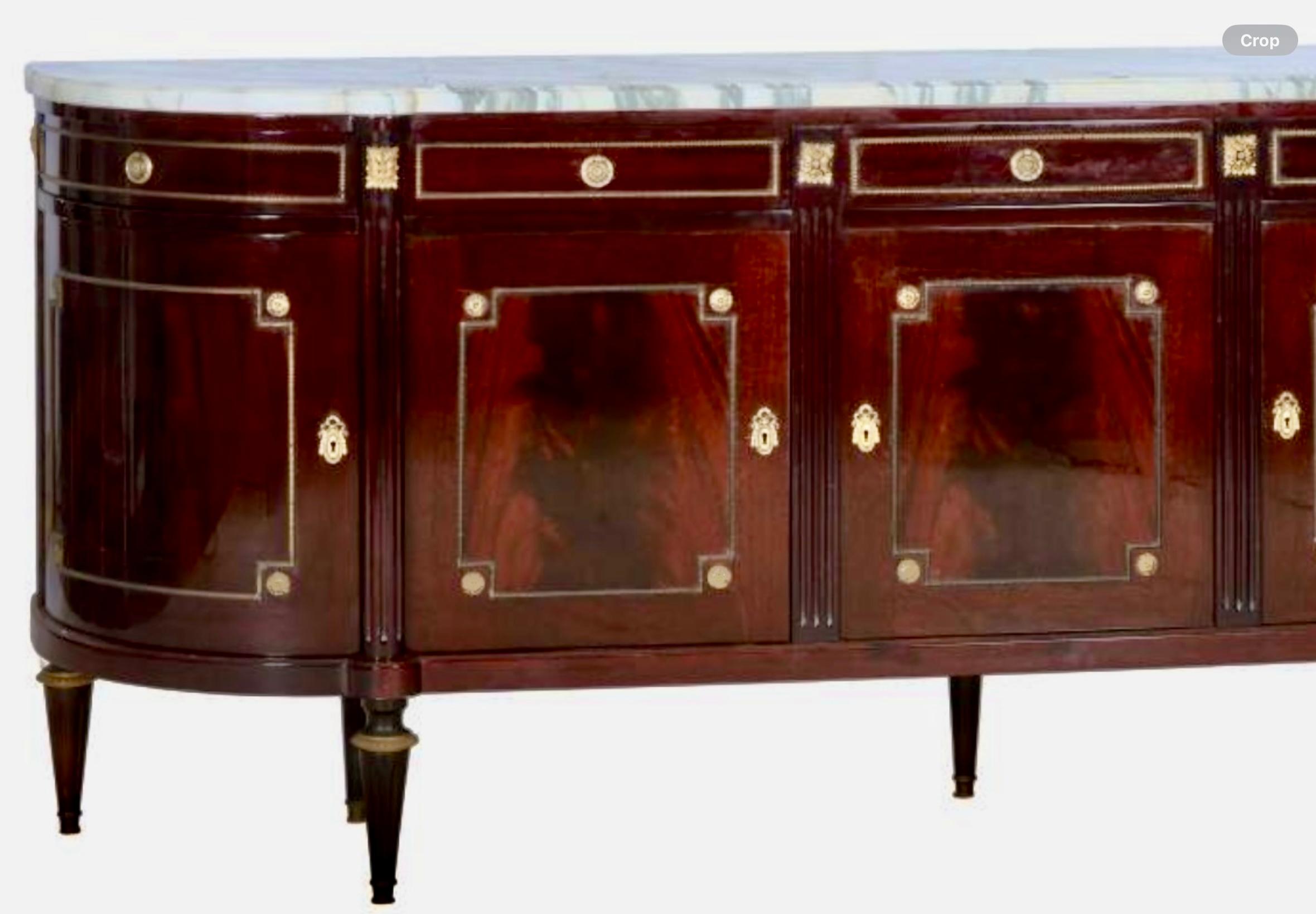 French Enfilade Louis XVI Style With Marble Top 2