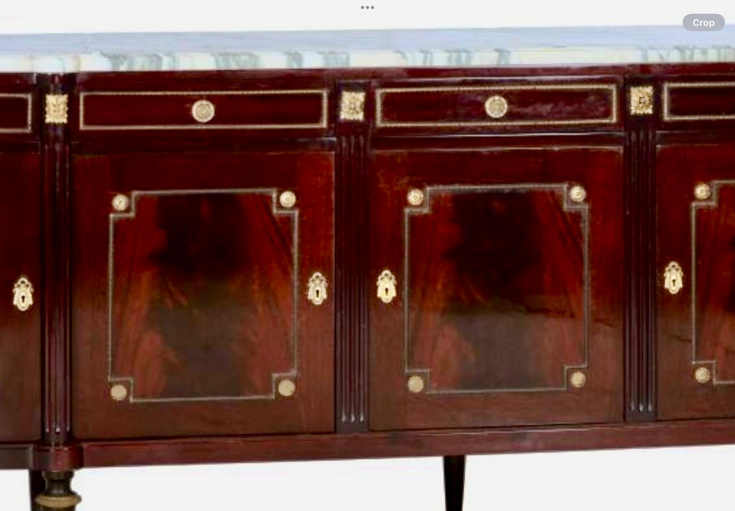 French Enfilade Louis XVI Style With Marble Top 3