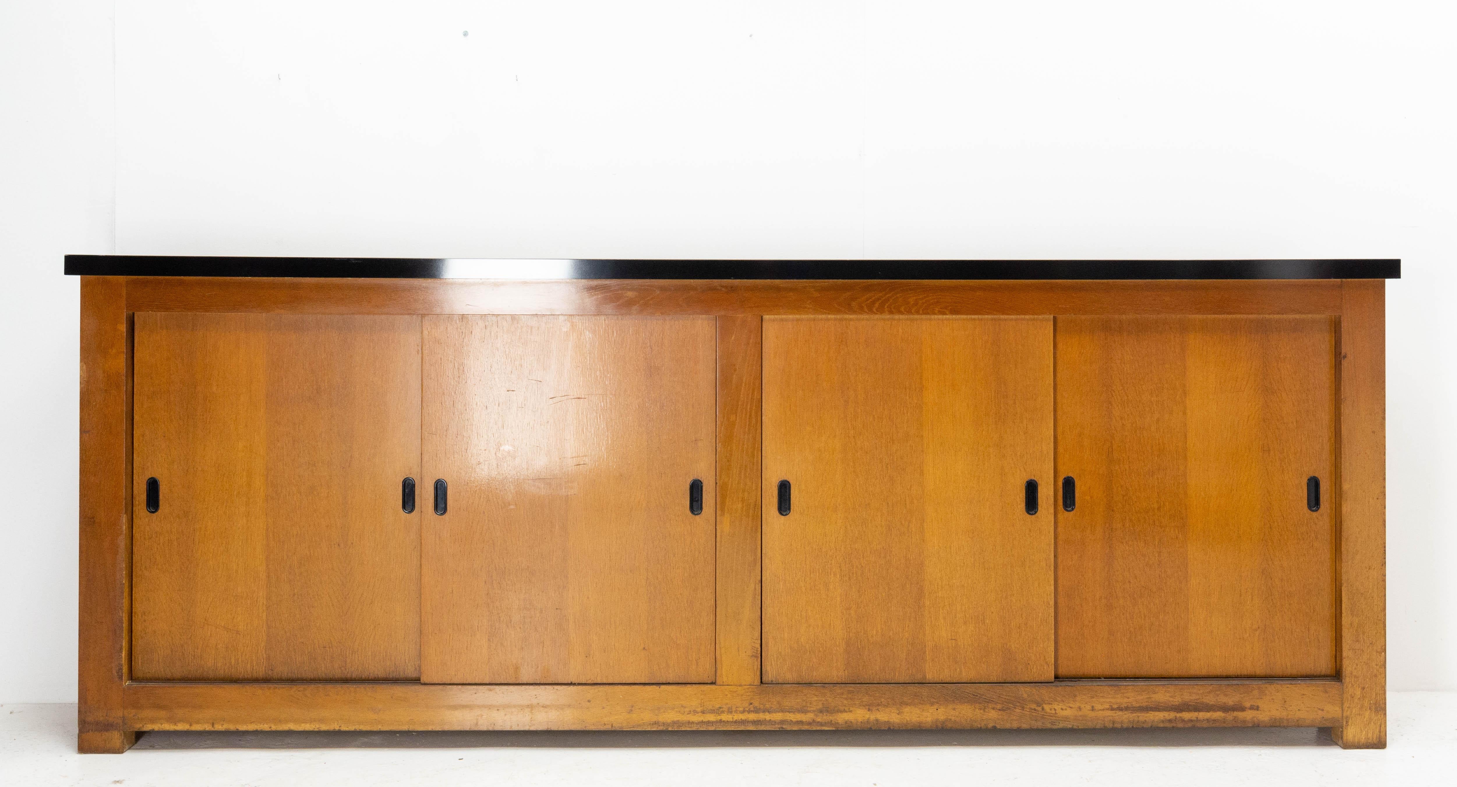 Mid-century sideboard credenza buffet
French enfilade
Four sliding doors
This enfilade was in the all of the Hôtel 