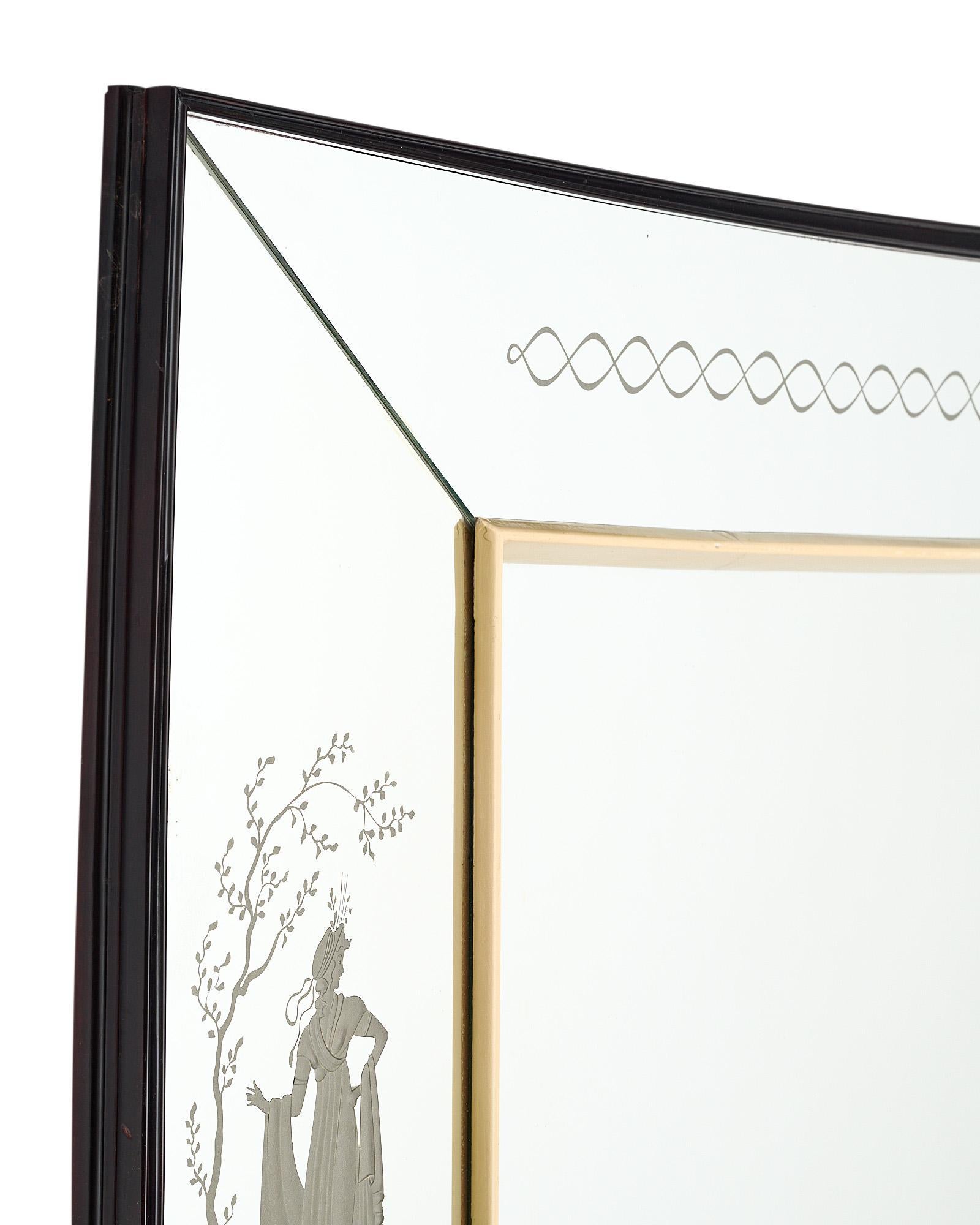 French Engraved Mirror 3