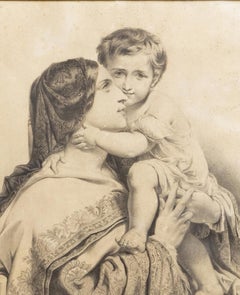 French engraving - 'Le pardon' - 19th century
