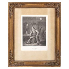 French engraving - 'Un fumeur'