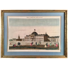 French Engraving, Vue de Ecole Militaire, circa 1808