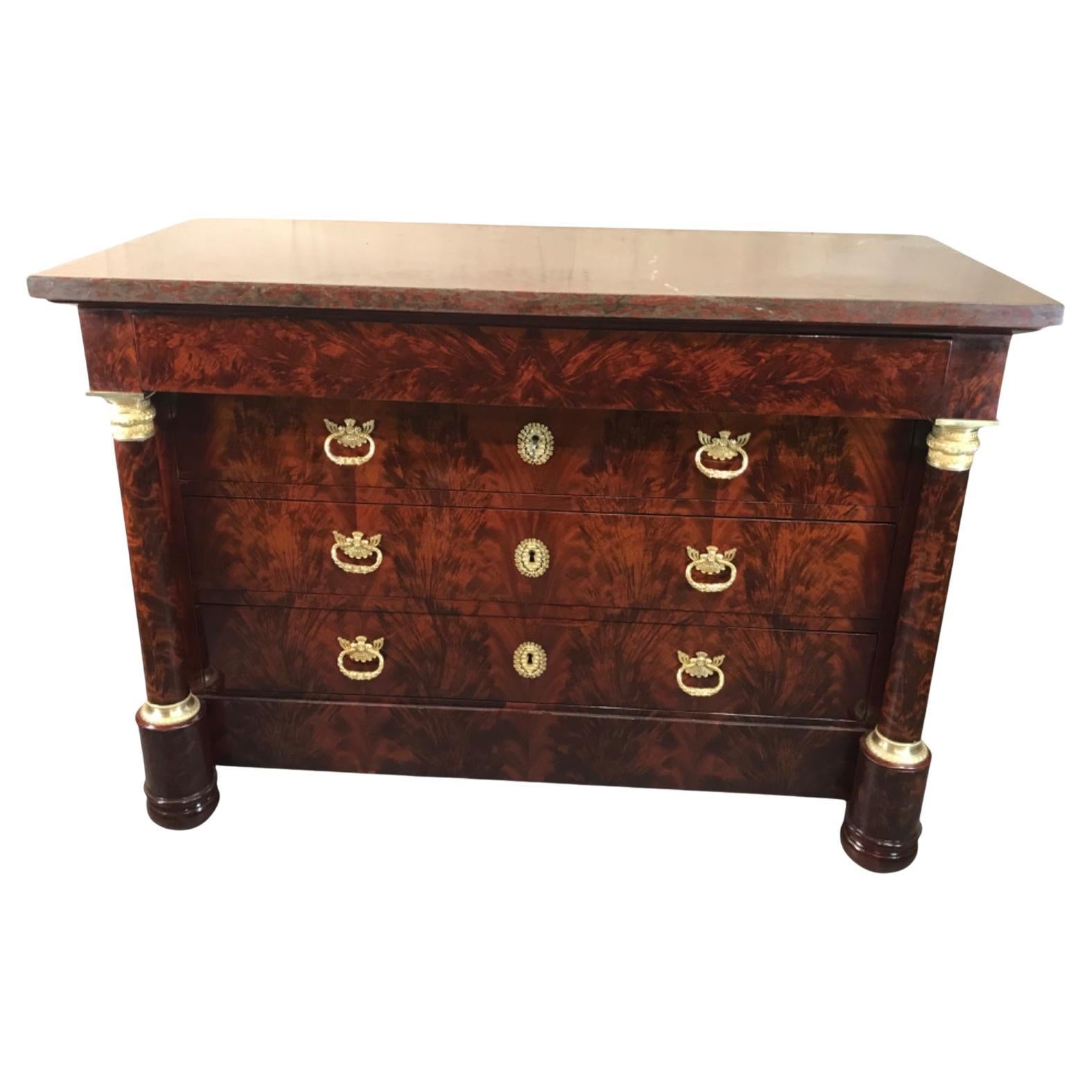 French Empire Chest of Drawers,  1810