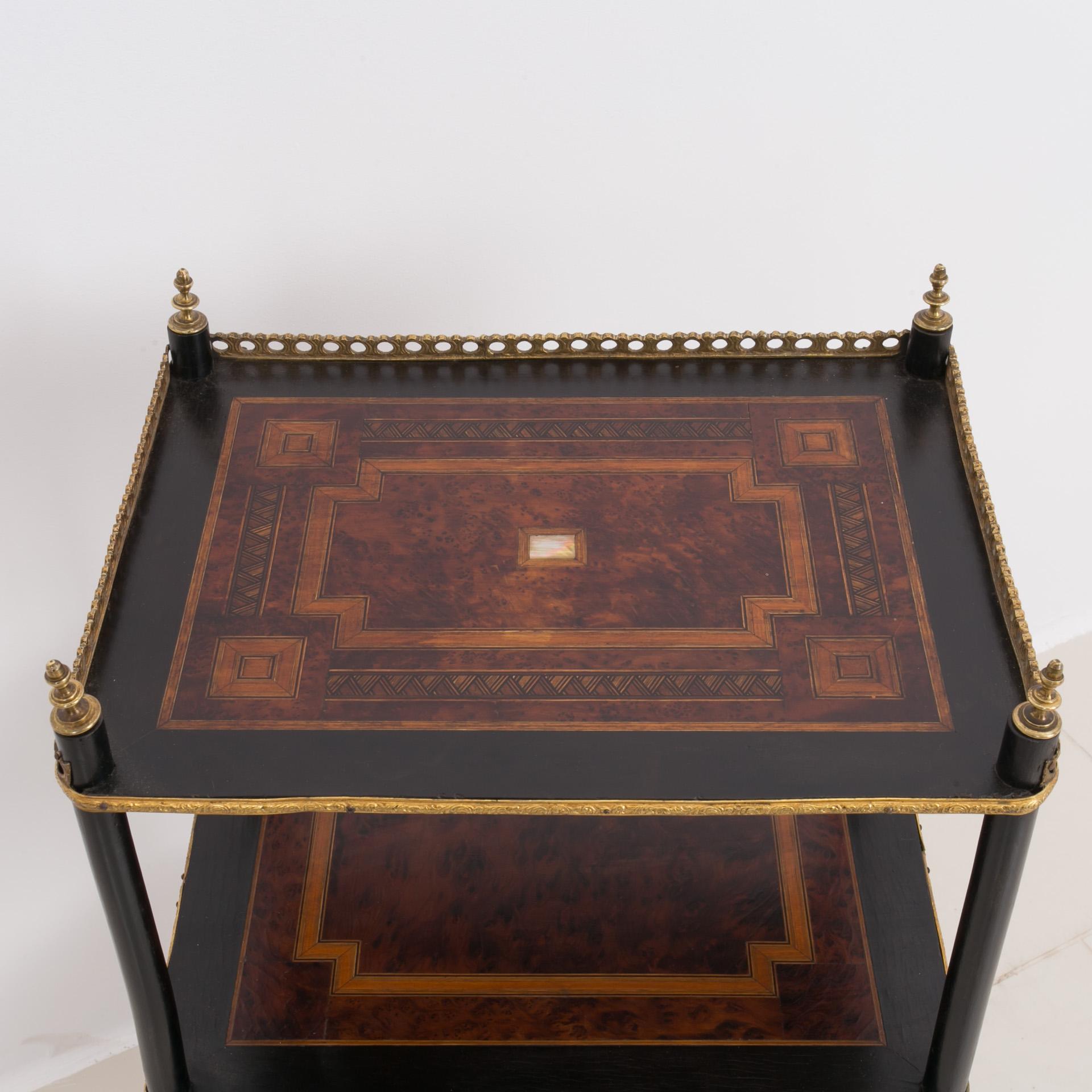 French Etagere, 19th Century, Original Marquetry For Sale 5