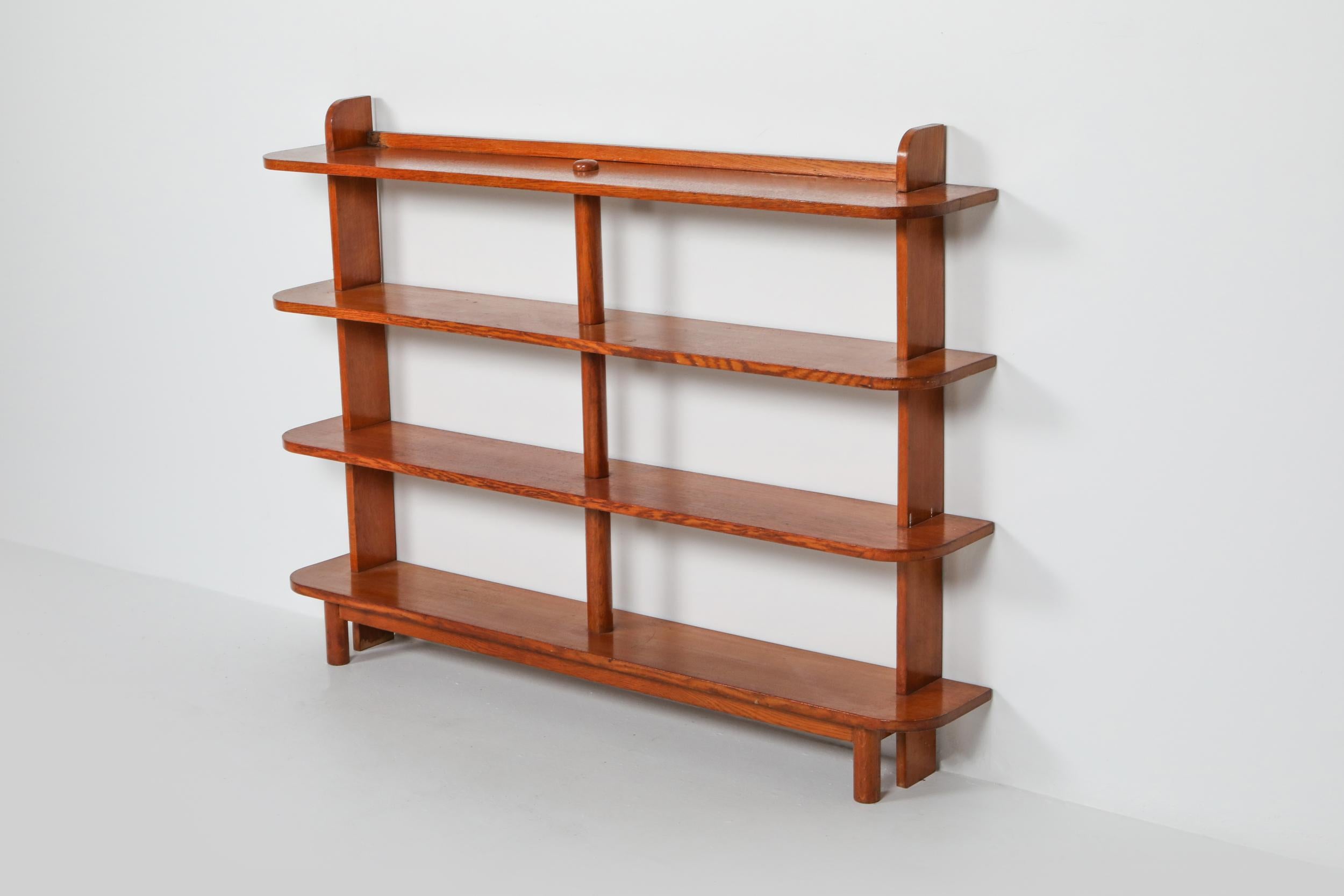 French Étagère Bookcase in Elm Wood 1