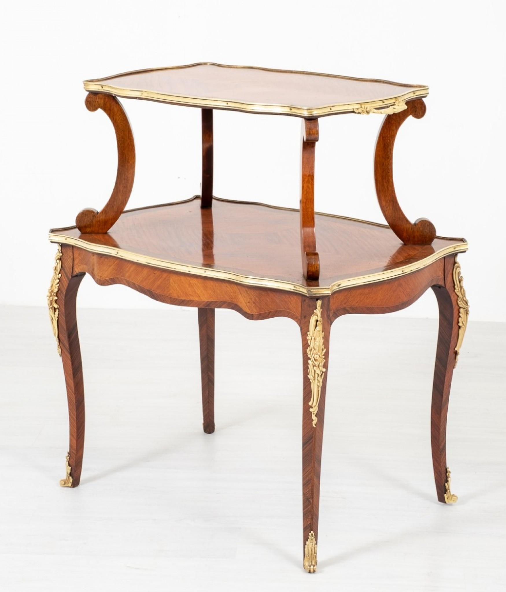 French Etagere Tea Table Tiered, 1880 4