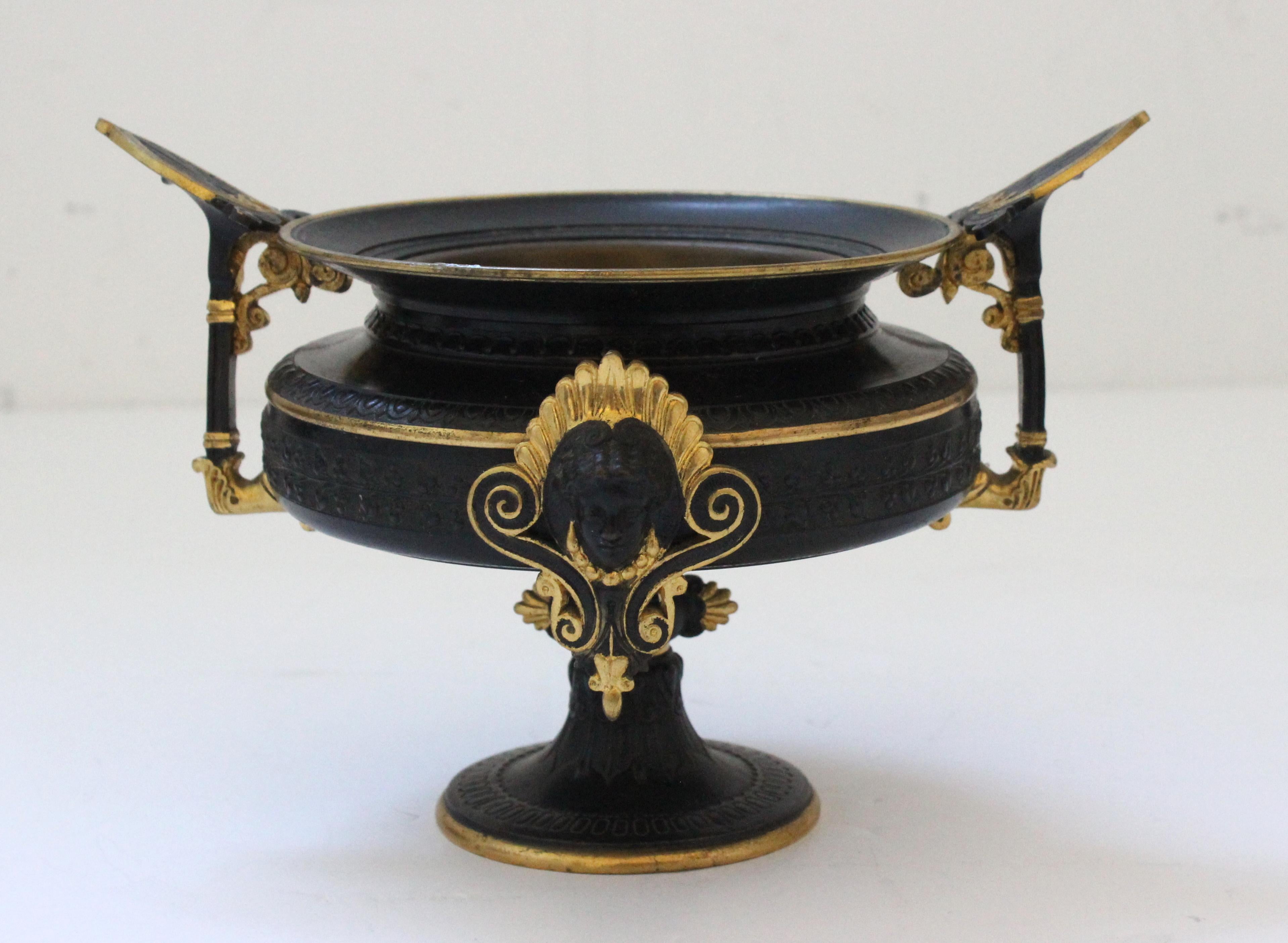 French Etruscan Revival Bronze Compote For Sale 11