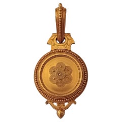 French Etruscan Revival Yellow Gold Secret Locket Attr Eugene Fontenay
