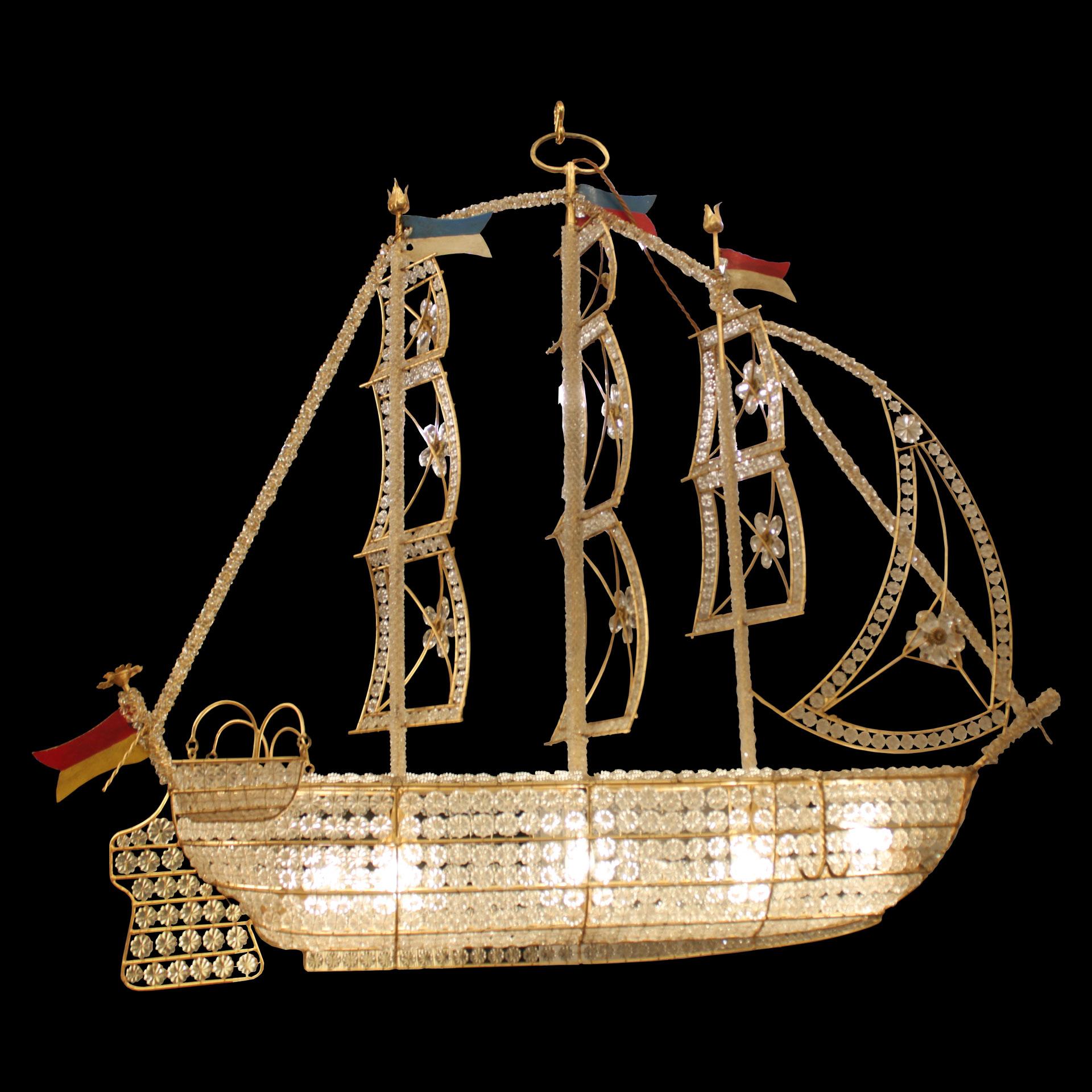 pirate ship chandelier