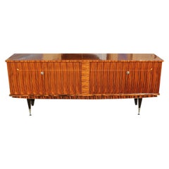 French Exotic Macassar Ebony Sideboard or Buffet, 20th Century