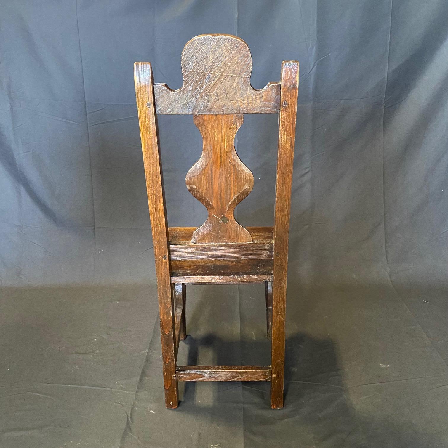 French Exquisitely Carved 19th Century Oak Renaissance Revival Dining Chairs For Sale 6