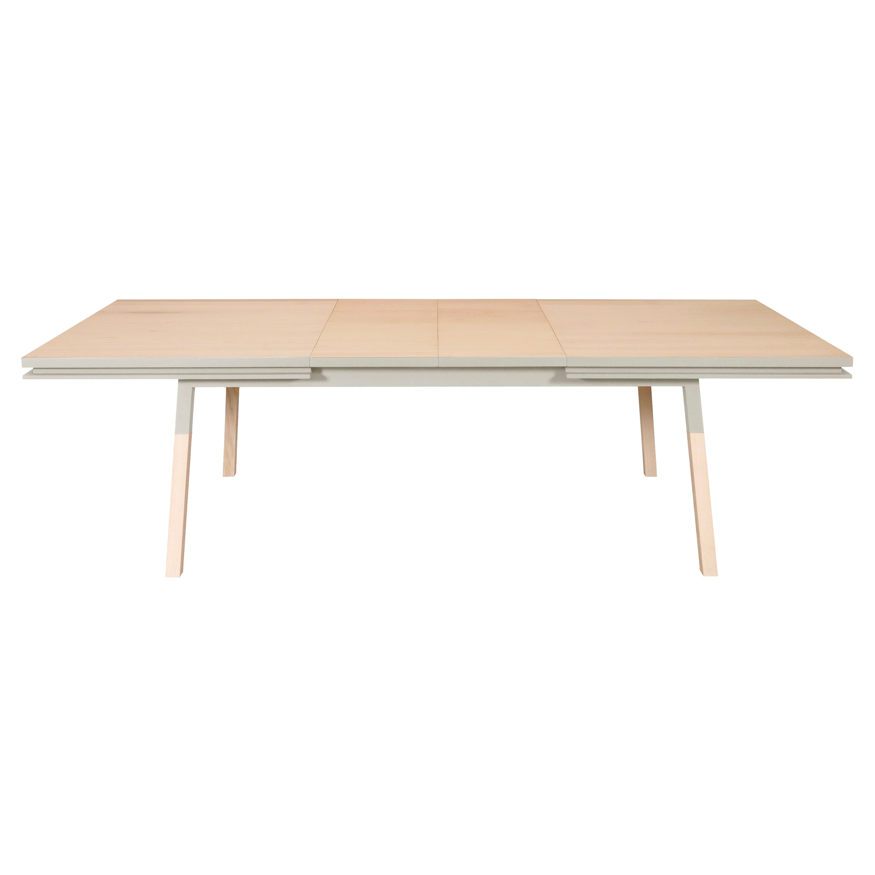 French extendable Dining Table designed by Eric Gizard, Paris & 100% solid Wood