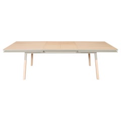 French extendable Dining Table designed by Eric Gizard, Paris & 100% solid Wood