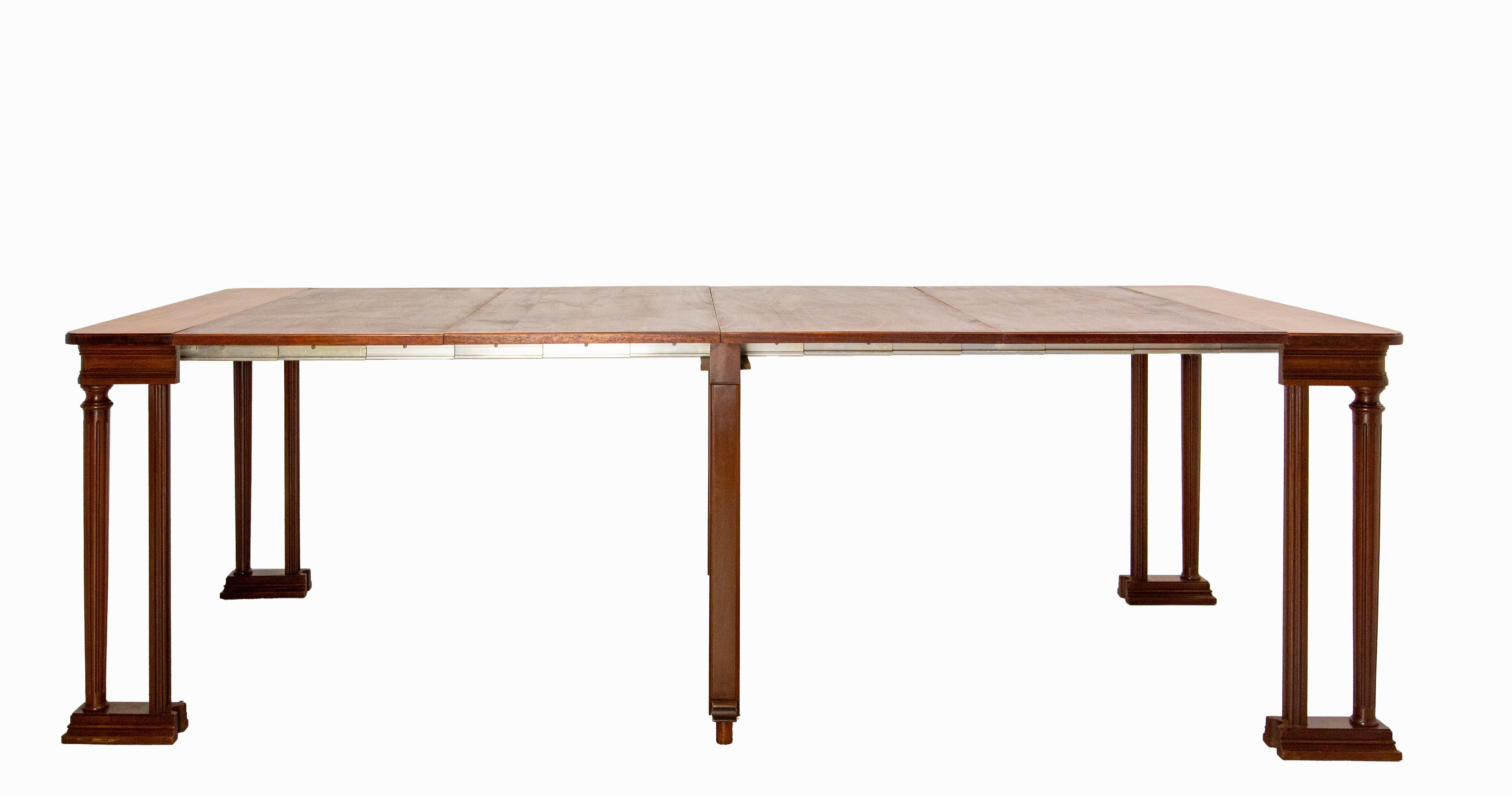 Mid-Century Modern Table de salle à manger à rallonge Table Louis 16, circa 1960 en vente