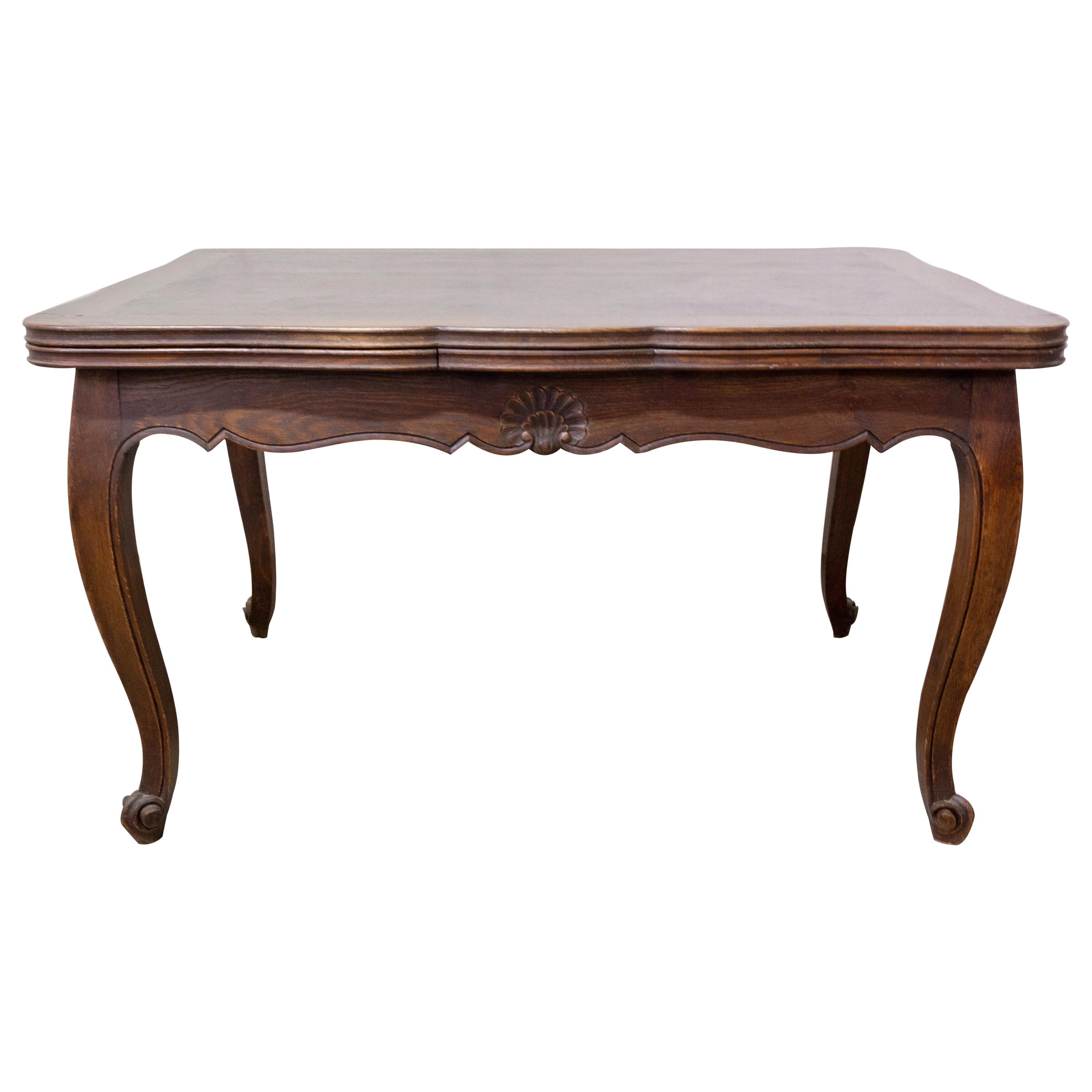 French Extending Dining Table Louis XV Style, circa 1960