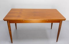 French Extending Teak Dining Table Mid-century, circa 1960