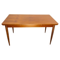 Tavolo da pranzo Tech allungabile francese Metà secolo, circa 1960