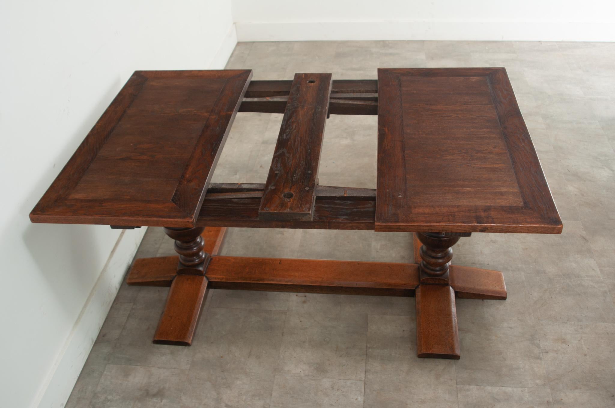 Other French Extending Trestle Base Dining Table For Sale