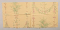 Beauvillé French Cotton Fabric Remnant, Machine-Made, 1990, 140x60 cm