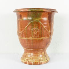 French Faience Anduze Pot Planter Cachepot