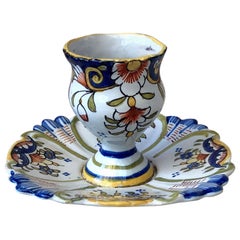 French Faience Egg Cup, circa 1900