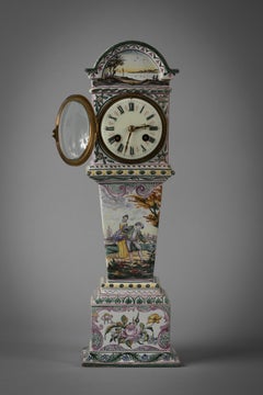 French Faience "Grandfather Clock", circa 1875