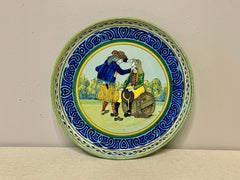 French Faience HB Quimper Platter