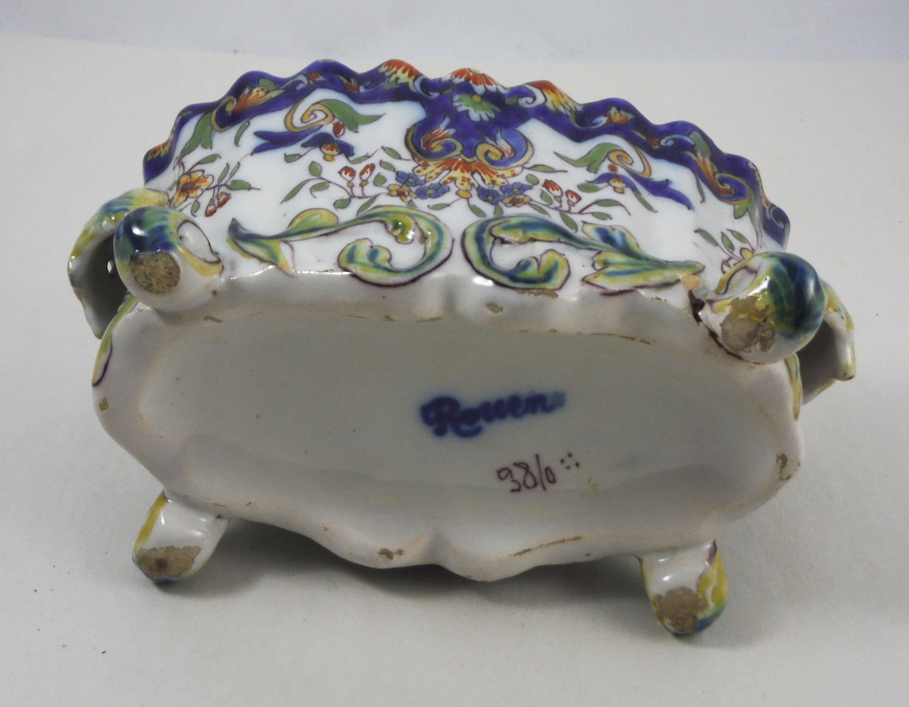 French Faience Jardinière, circa 1900 In Good Condition In Austin, TX