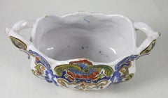 Jardinière Desvres en faïence, vers 1900