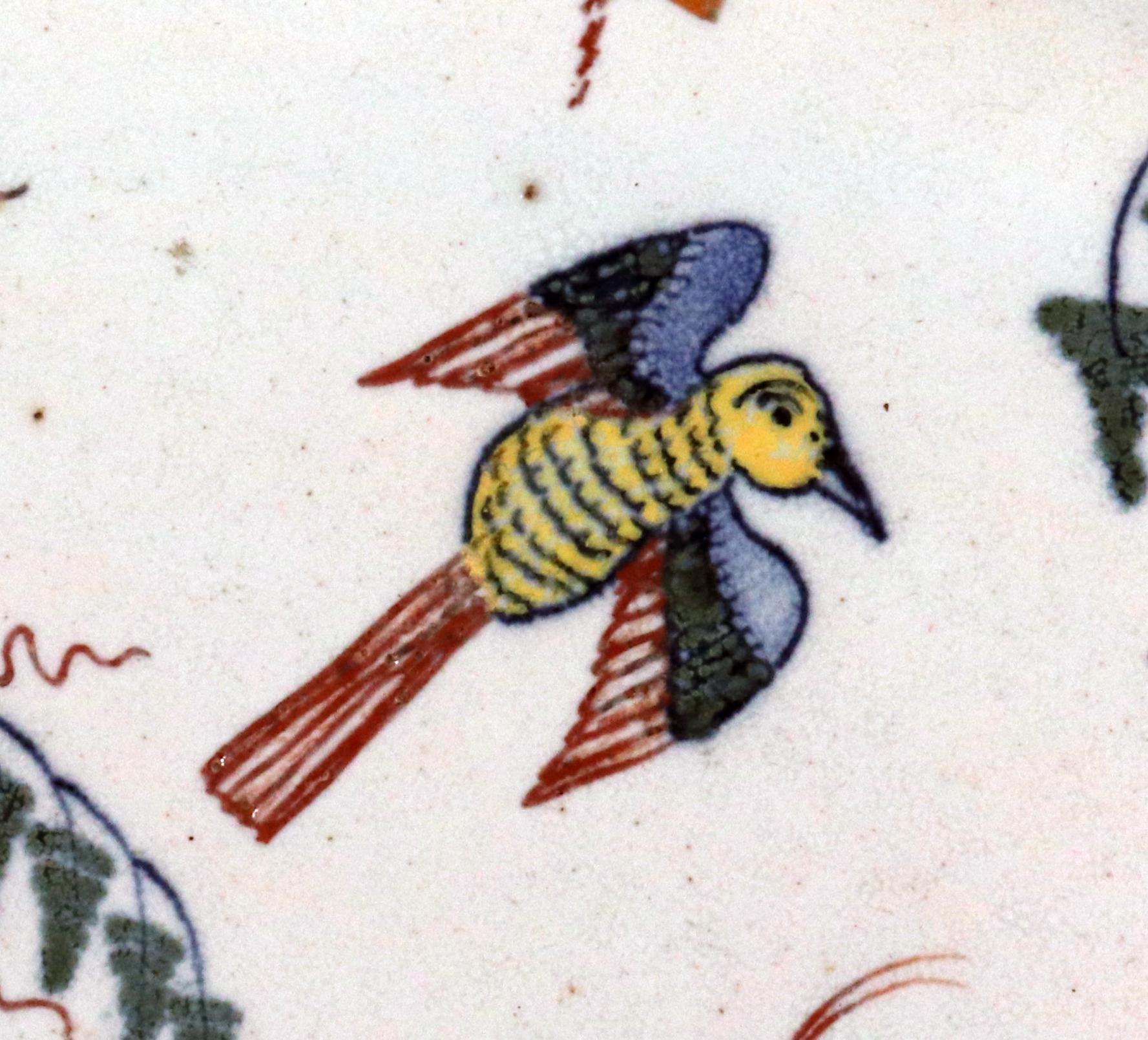 Plateau octogonal oblong à Chinoiserie de la Faïence (Bannette), probablement Rouen en vente 4