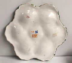 French Faience Oyster Plate Moustiers Style, circa 1940