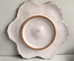 French Faience Oyster Plate Moustiers Style, circa 1940