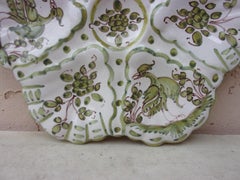 French Faience Oyster Plate Moustiers Style, circa 1940