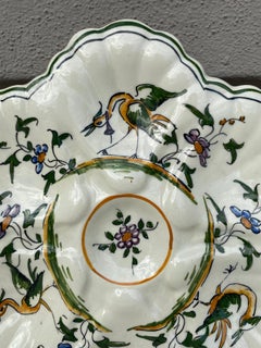 French Faience Oyster Plate Moustiers Style, circa 1940