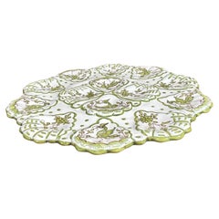 French Faience Oyster Platter Moustiers Style, circa 1940